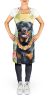 Rottweiler Luau Apron Cooking Kitchen Server Baking Crafts Gardening for Adult Women Men, Unisex, Large, Multicolor