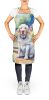 Clumber Spaniel Spring Path Apron Cooking Kitchen Server Baking Crafts Gardening for Adult Women Men, Unisex, Large, Multicolor