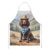 American Water Spaniel Cowboy Welcome Apron Cooking Kitchen Server Baking Crafts Gardening for Adult Women Men, Unisex, Large, Multicolor