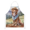 Nova Scotia Duck Tolling Retriever Cowboy Welcome Apron Cooking Kitchen Server Baking Crafts Gardening for Adult Women Men, Unisex, Large, Multicolor