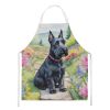 Scottish Terrier Spring Path Apron Cooking Kitchen Server Baking Crafts Gardening for Adult Women Men, Unisex, Large, Multicolor