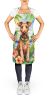 Irish Terrier Luau Apron Cooking Kitchen Server Baking Crafts Gardening for Adult Women Men, Unisex, Large, Multicolor
