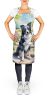Border Collie Spring Path Apron Cooking Kitchen Server Baking Crafts Gardening for Adult Women Men, Unisex, Large, Multicolor