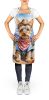Silky Terrier Cowboy Welcome Apron Cooking Kitchen Server Baking Crafts Gardening for Adult Women Men, Unisex, Large, Multicolor