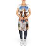 Basset Hound Cowboy Welcome Apron Cooking Kitchen Server Baking Crafts Gardening for Adult Women Men, Unisex, Large, Multicolor