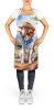 Welsh Springer Spaniel Cowboy Welcome Apron Cooking Kitchen Server Baking Crafts Gardening for Adult Women Men, Unisex, Large, Multicolor