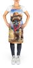 Brussels Griffon Cowboy Welcome Apron Cooking Kitchen Server Baking Crafts Gardening for Adult Women Men, Unisex, Large, Multicolor