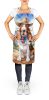 Basset Hound Cowboy Welcome Apron Cooking Kitchen Server Baking Crafts Gardening for Adult Women Men, Unisex, Large, Multicolor