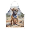 Bullmastiff Cowboy Welcome Apron Cooking Kitchen Server Baking Crafts Gardening for Adult Women Men, Unisex, Large, Multicolor
