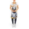 Norwegian Elkhound The Chef Apron Cooking Kitchen Server Baking Crafts Gardening for Adult Women Men, Unisex, Large, Multicolor