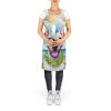 NEW Bull Terrier Luau Apron Cooking Kitchen Server Baking Crafts Gardening for Adult Women Men, Unisex, Large, Multicolor