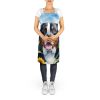 Greater Swiss Mountain Dog in Sunflowers Apron Cooking Kitchen Server Baking Crafts Gardening for Adult Women Men, Unisex, Large, Multicolor