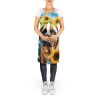 Mastiff in Sunflowers Apron Cooking Kitchen Server Baking Crafts Gardening for Adult Women Men, Unisex, Large, Multicolor