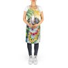 Borzoi Luau Apron Cooking Kitchen Server Baking Crafts Gardening for Adult Women Men, Unisex, Large, Multicolor
