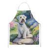 Sealyham Terrier Spring Path Apron Cooking Kitchen Server Baking Crafts Gardening for Adult Women Men, Unisex, Large, Multicolor
