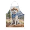 Kuvasz Cowboy Welcome Apron Cooking Kitchen Server Baking Crafts Gardening for Adult Women Men, Unisex, Large, Multicolor