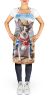 Rat Terrier Cowboy Welcome Apron Cooking Kitchen Server Baking Crafts Gardening for Adult Women Men, Unisex, Large, Multicolor