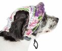 capsPet Life 'Botanic Bark' Floral Uv Protectant Adjustable Fashion Canopy Brimmed Dog Hat Cap