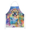 English Bulldog Hippie Dawg Apron Cooking Kitchen Server Baking Crafts Gardening for Adult Women Men, Unisex, Large, Multicolor