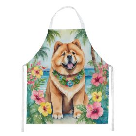 Chow Chow Luau Apron Cooking Kitchen Server Baking Crafts Gardening for Adult Women Men, Unisex, Large, Multicolor (default: default)