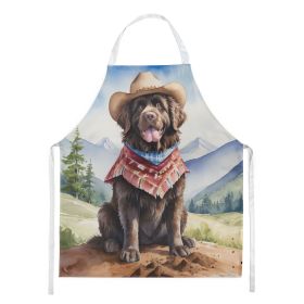 Newfoundland Cowboy Welcome Apron Cooking Kitchen Server Baking Crafts Gardening for Adult Women Men, Unisex, Large, Multicolor (default: default)