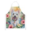 Westie Luau Apron Cooking Kitchen Server Baking Crafts Gardening for Adult Women Men, Unisex, Large, Multicolor