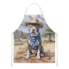 NEW Pit Bull Terrier Cowboy Welcome Apron Cooking Kitchen Server Baking Crafts Gardening for Adult Women Men, Unisex, Large, Multicolor