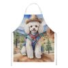 Poodle Cowboy Welcome Apron Cooking Kitchen Server Baking Crafts Gardening for Adult Women Men, Unisex, Large, Multicolor
