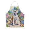 American Bulldog Spring Garden Apron Cooking Kitchen Server Baking Crafts Gardening for Adult Women Men, Unisex, Large, Multicolor