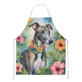 Greyhound Luau Apron Cooking Kitchen Server Baking Crafts Gardening for Adult Women Men, Unisex, Large, Multicolor (default: default)