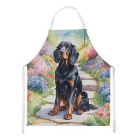 Gordon Setter Spring Path Apron Cooking Kitchen Server Baking Crafts Gardening for Adult Women Men, Unisex, Large, Multicolor (default: default)