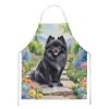 Pomeranian Spring Path Apron Cooking Kitchen Server Baking Crafts Gardening for Adult Women Men, Unisex, Large, Multicolor