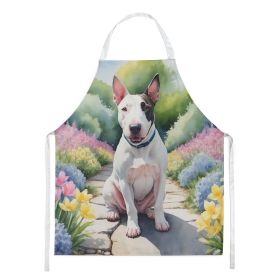 NEW English Bull Terrier Spring Path Apron Cooking Kitchen Server Baking Crafts Gardening for Adult Women Men, Unisex, Large, Multicolor (default: default)