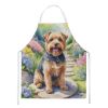 Norfolk Terrier Spring Path Apron Cooking Kitchen Server Baking Crafts Gardening for Adult Women Men, Unisex, Large, Multicolor