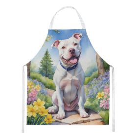 NEW Pit Bull Terrier Spring Path Apron Cooking Kitchen Server Baking Crafts Gardening for Adult Women Men, Unisex, Large, Multicolor (default: default)