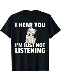 New Limited Edition West Highland White Terrier Gift, West Highland Dog T-Shirt, Four Seasons, Family T-Shirt (Color: Black, size: XXL)