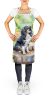 Cavalier Spaniel Spring Path Apron Cooking Kitchen Server Baking Crafts Gardening for Adult Women Men, Unisex, Large, Multicolor
