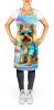 Cairn Terrier Hippie Dawg Apron Cooking Kitchen Server Baking Crafts Gardening for Adult Women Men, Unisex, Large, Multicolor