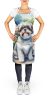Shih Tzu Spring Path Apron Cooking Kitchen Server Baking Crafts Gardening for Adult Women Men, Unisex, Large, Multicolor