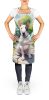 NEW English Bull Terrier Spring Path Apron Cooking Kitchen Server Baking Crafts Gardening for Adult Women Men, Unisex, Large, Multicolor