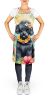 Black Poodle Luau Apron Cooking Kitchen Server Baking Crafts Gardening for Adult Women Men, Unisex, Large, Multicolor