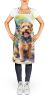 Norfolk Terrier Spring Path Apron Cooking Kitchen Server Baking Crafts Gardening for Adult Women Men, Unisex, Large, Multicolor
