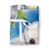 White Poodle Luau Apron Cooking Kitchen Server Baking Crafts Gardening for Adult Women Men, Unisex, Large, Multicolor