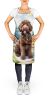 Labradoodle Spring Path Apron Cooking Kitchen Server Baking Crafts Gardening for Adult Women Men, Unisex, Large, Multicolor