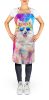Samoyed Hippie Dawg Apron Cooking Kitchen Server Baking Crafts Gardening for Adult Women Men, Unisex, Large, Multicolor