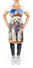 Poodle Cowboy Welcome Apron Cooking Kitchen Server Baking Crafts Gardening for Adult Women Men, Unisex, Large, Multicolor
