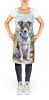 Jack Russell Terrier Spring Path Apron Cooking Kitchen Server Baking Crafts Gardening for Adult Women Men, Unisex, Large, Multicolor