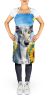 Greyhound in Sunflowers Apron Cooking Kitchen Server Baking Crafts Gardening for Adult Women Men, Unisex, Large, Multicolor