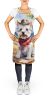 Westie Cowboy Welcome Apron Cooking Kitchen Server Baking Crafts Gardening for Adult Women Men, Unisex, Large, Multicolor