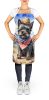 Cairn Terrier Cowboy Welcome Apron Cooking Kitchen Server Baking Crafts Gardening for Adult Women Men, Unisex, Large, Multicolor